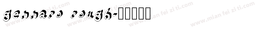 gennaro rough字体转换